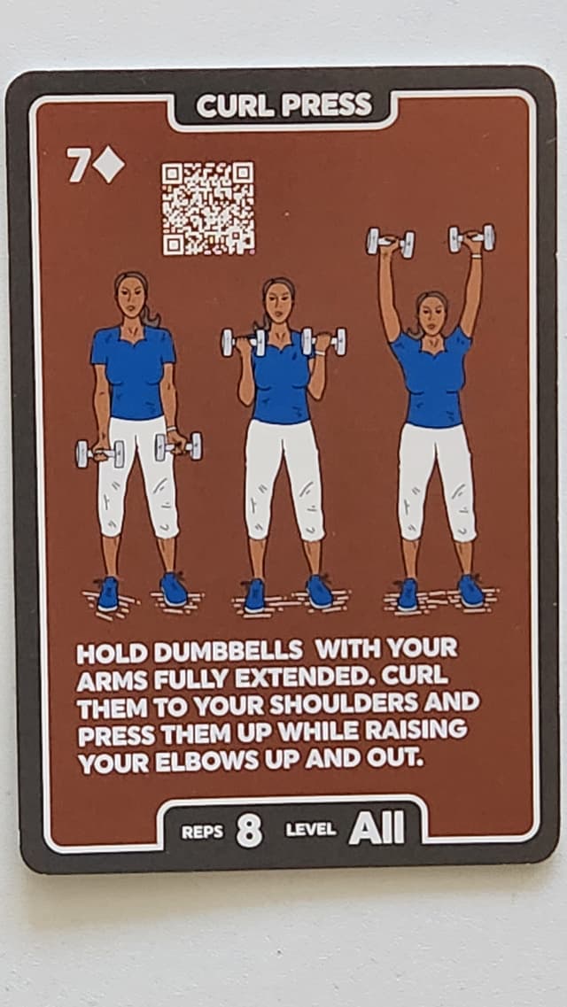 Illustration of CURL PRESS exercise