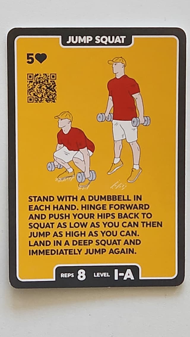 Illustration of JUMP SQUAT exercise