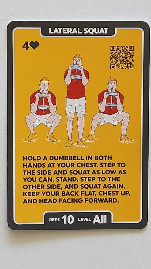 Illustration of LATERAL SQUAT exercise