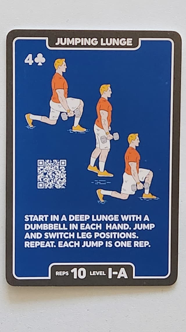 Illustration of JUMPING LUNGE exercise