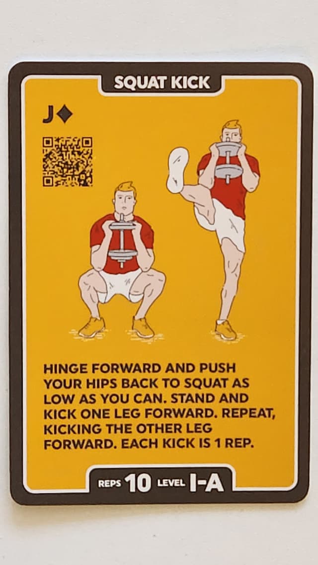 Illustration of SQUAT KICK exercise