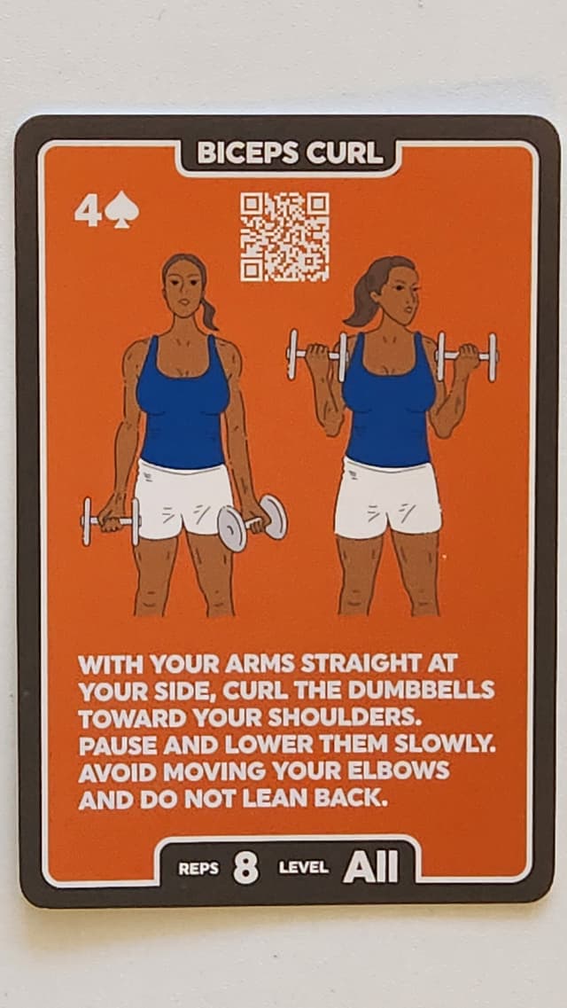 Illustration of BICEPS CURL exercise