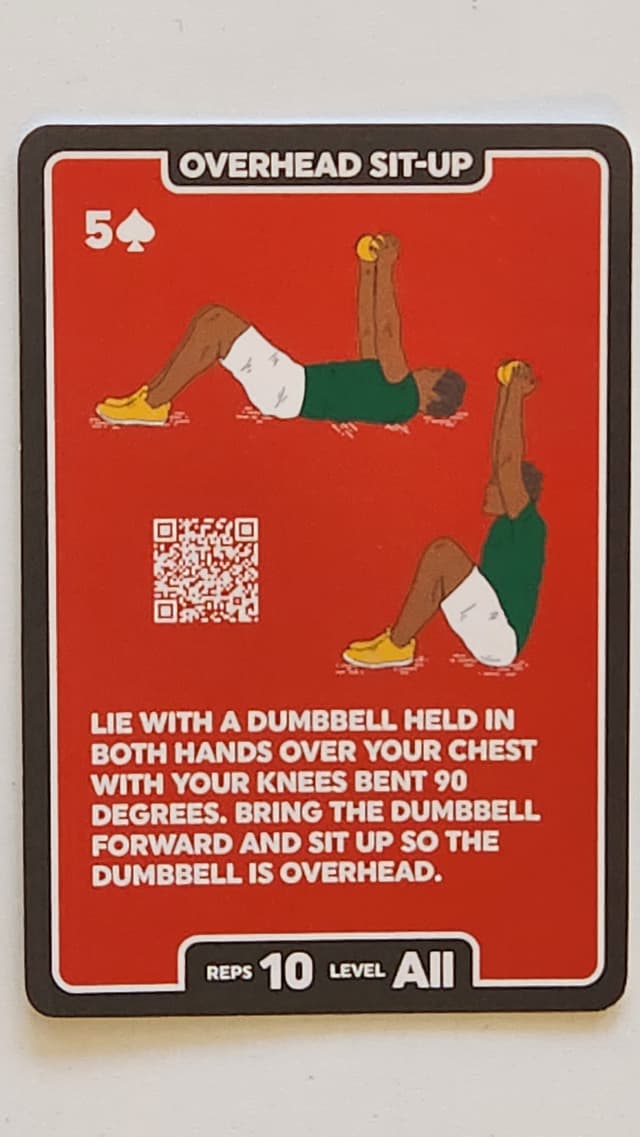 Illustration of OVERHEAD SIT-UP exercise