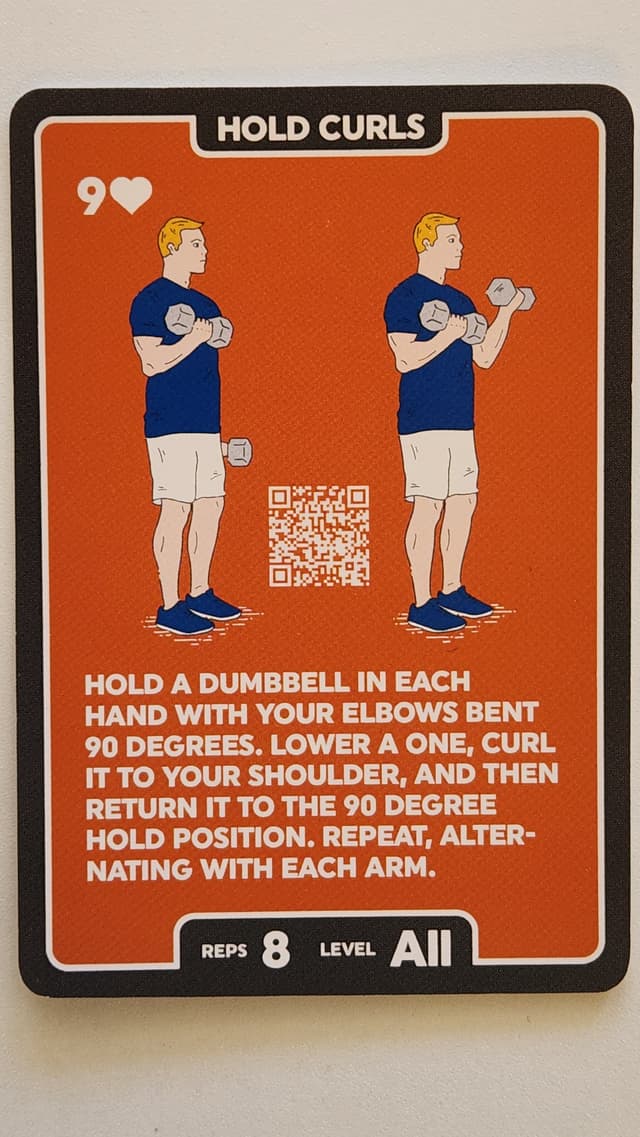 Illustration of HOLD CURLS exercise