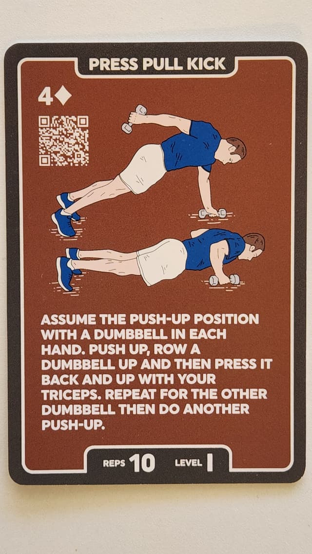 Illustration of PRESS PULL KICK exercise