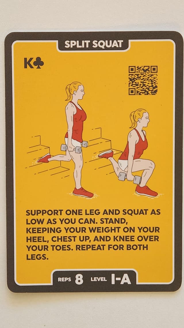 Illustration of SPLIT SQUAT exercise