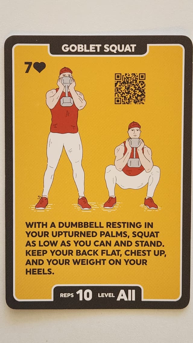 Illustration of GOBLET SQUAT exercise