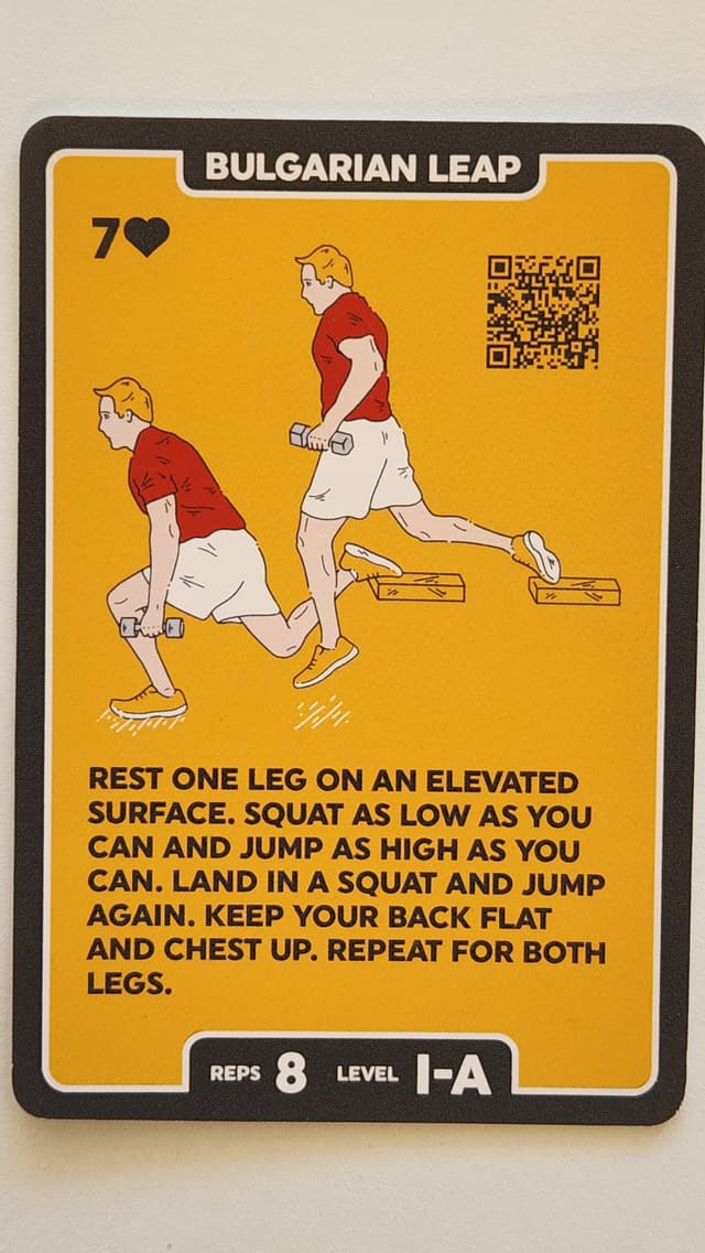 Illustration of BULGARIAN LEAP exercise