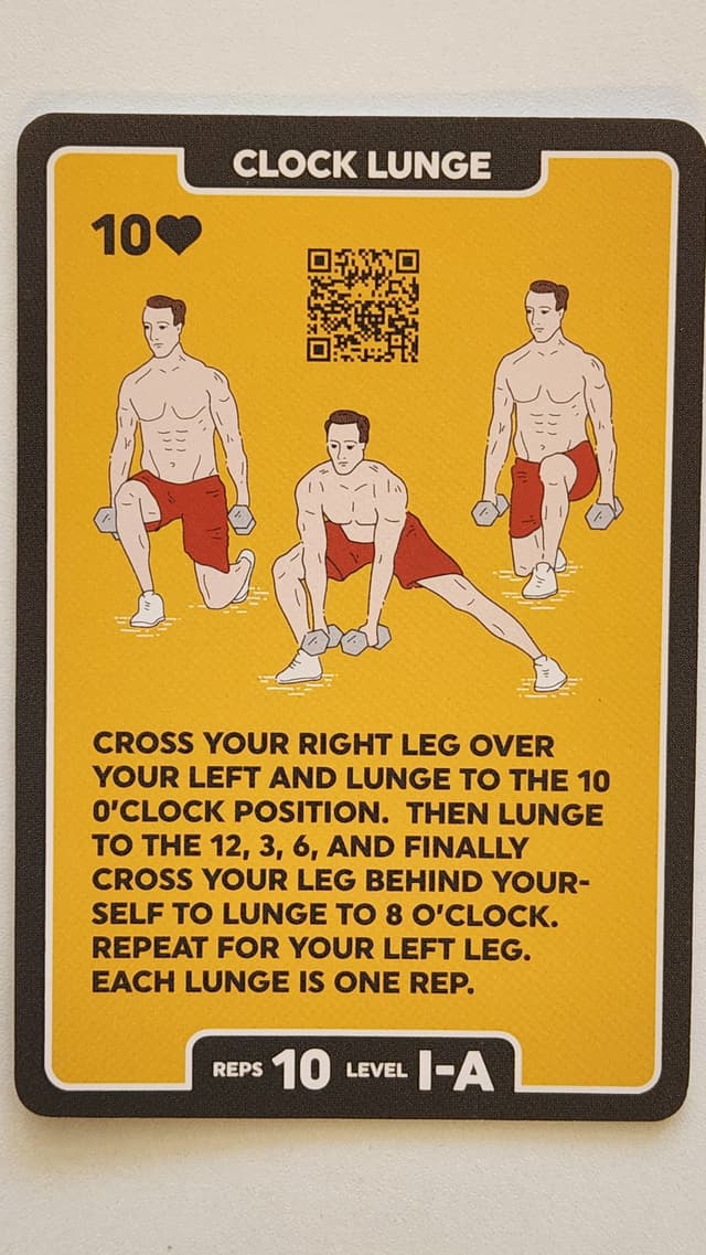 Illustration of CLOCK LUNGE exercise