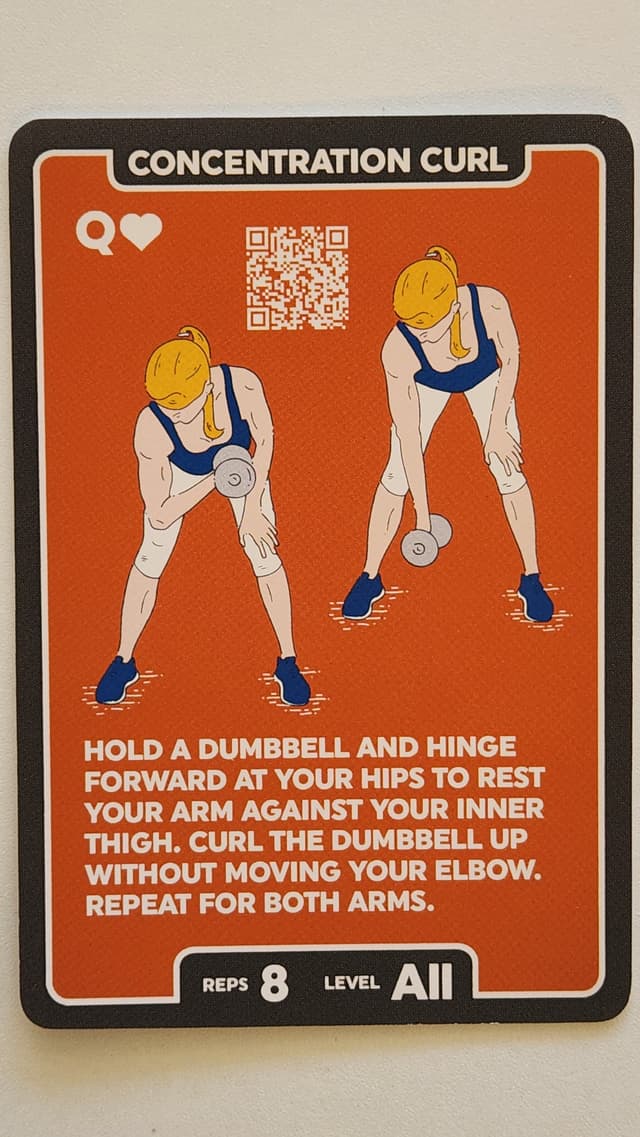 Illustration of CONCENTRATION CURL exercise