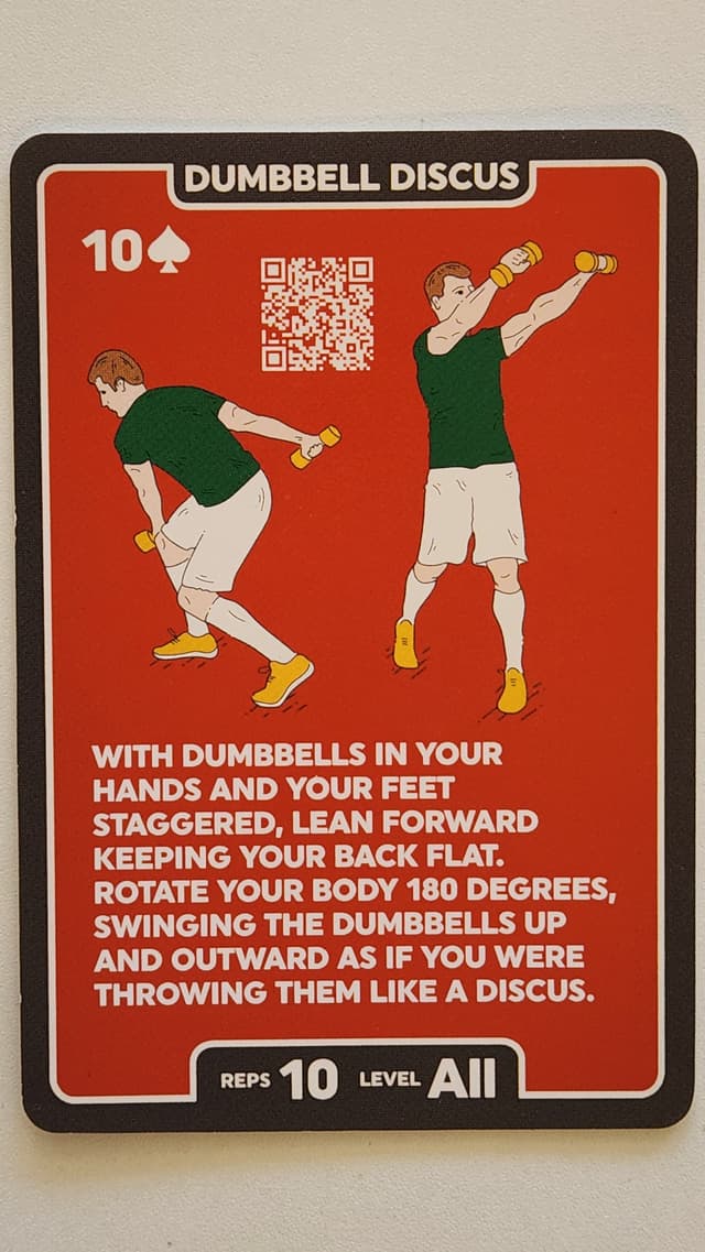 Illustration of DUMBBELL DISCUS exercise