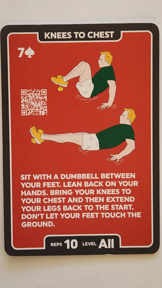 Illustration of KNEES TO CHEST exercise